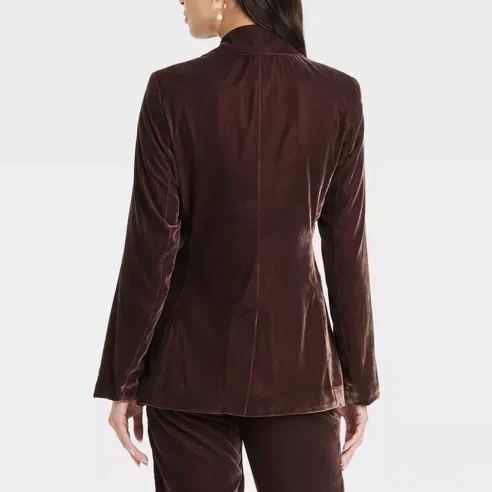 Festive Casual Velvet Jacket Set（Jacket And Pants Available Separately Or Set）