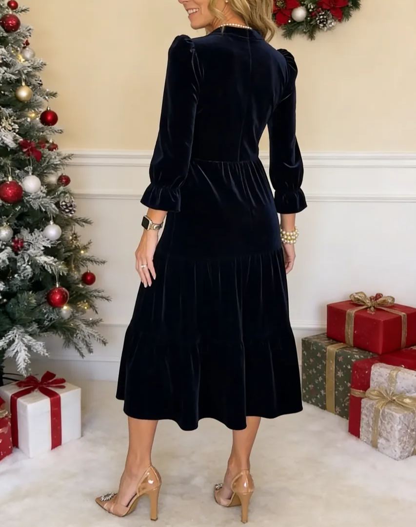 💥2025 DISCOUNT SALES 52% 🔥Maggie Dress Stretch Velvet