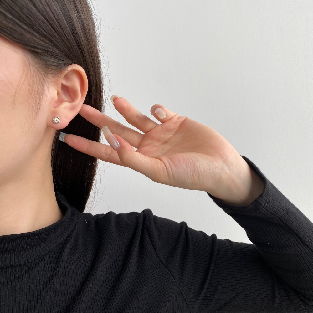 Juyoyo Gold Evil Eye Earrings Blue Evil Eye Stud Earrings