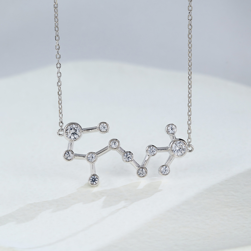 white gold necklace - Zodiac Sign Necklace