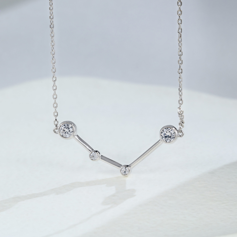 White Gold Aquarius Necklace