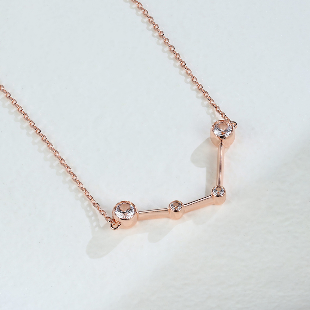 Rose Gold Aquarius Necklace