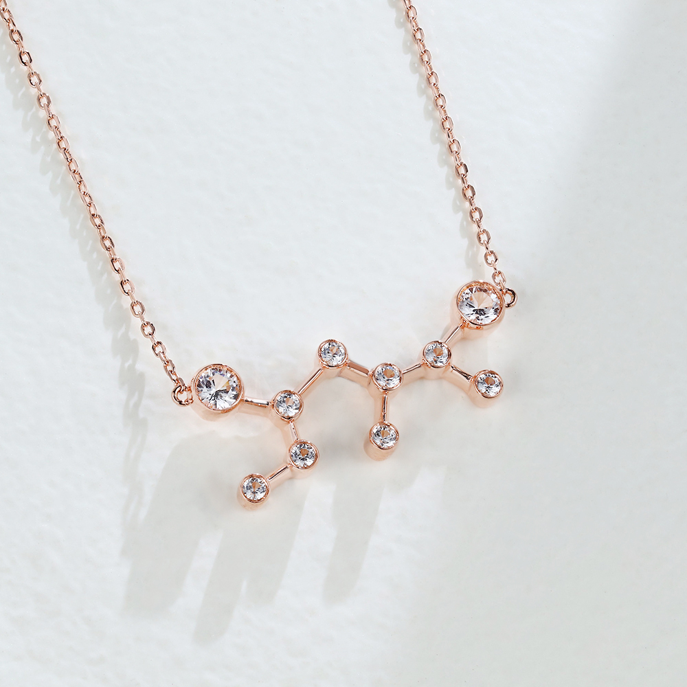 rose gold sagittarius necklace - Zodiac Sign Necklace