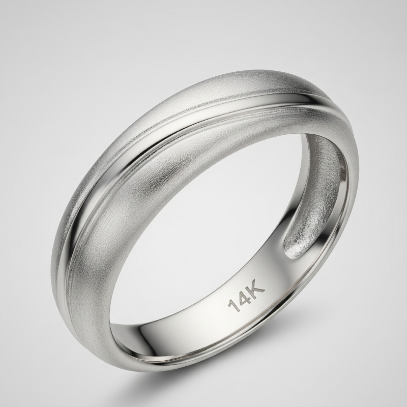 14kt silver ring