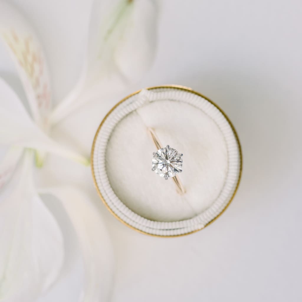 engagement ring in box