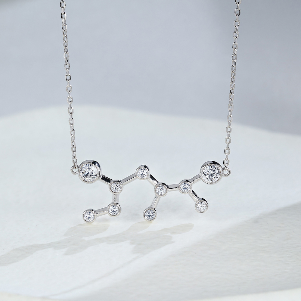 white gold necklace - Zodiac Sign Necklace
