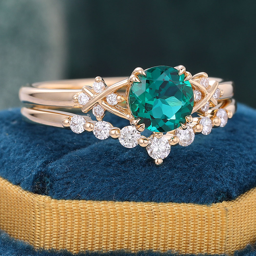 Emerald Wedding Rings