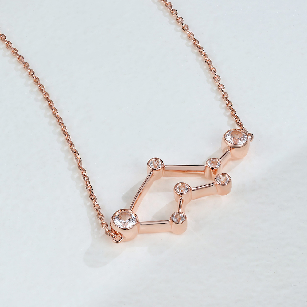 Rose Gold Necklace - Zodiac Sign Necklace