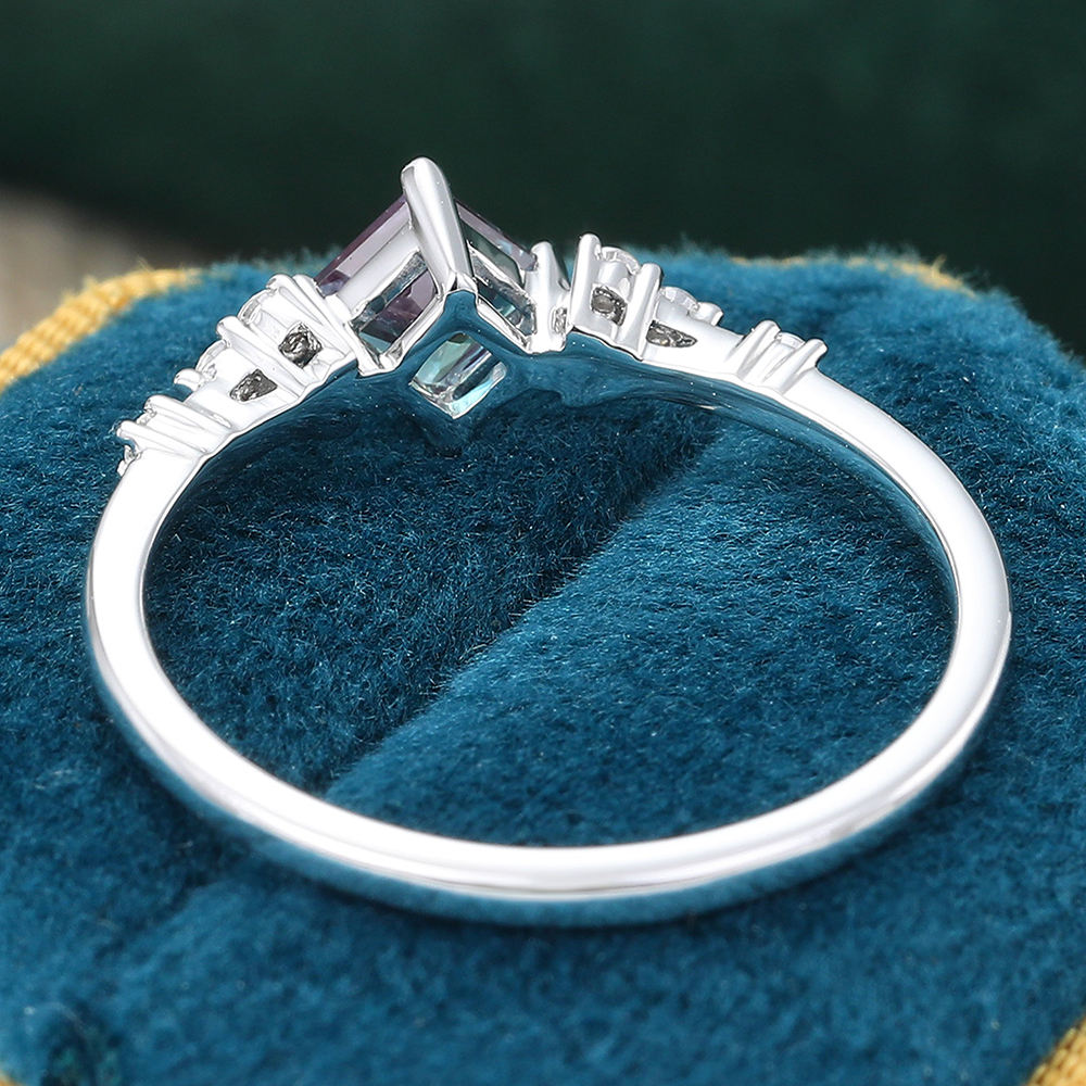 Antique Alexandrite Engagement Ring