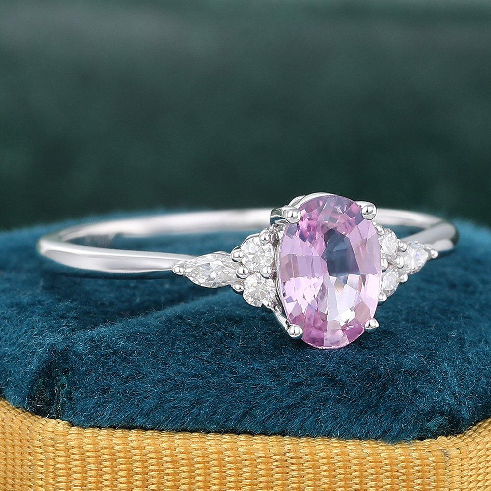 Pink Sapphire Engagement Rings