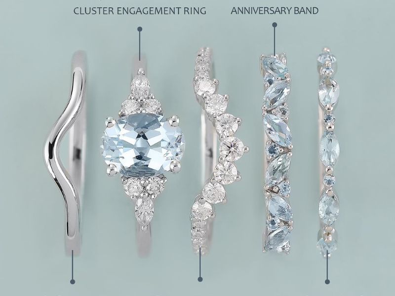 aquamarine rings
