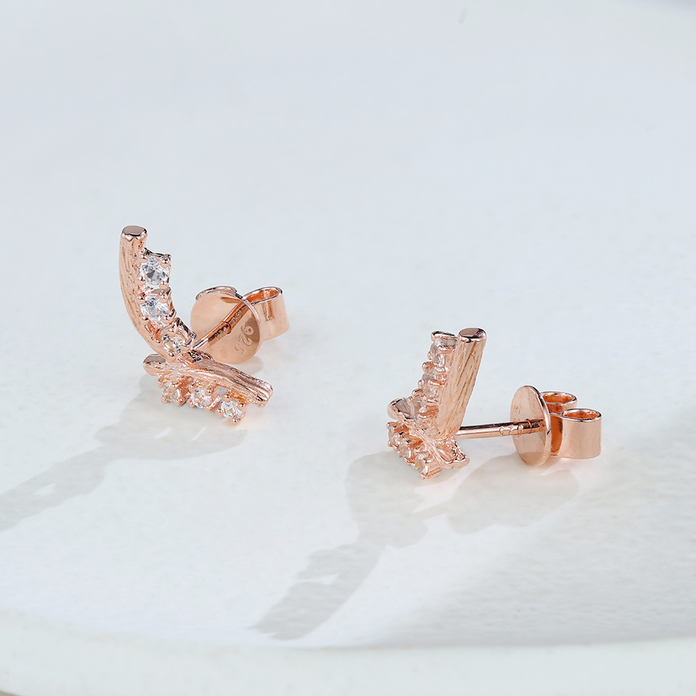 Arboreal Juyoyo White Sapphire Earrings