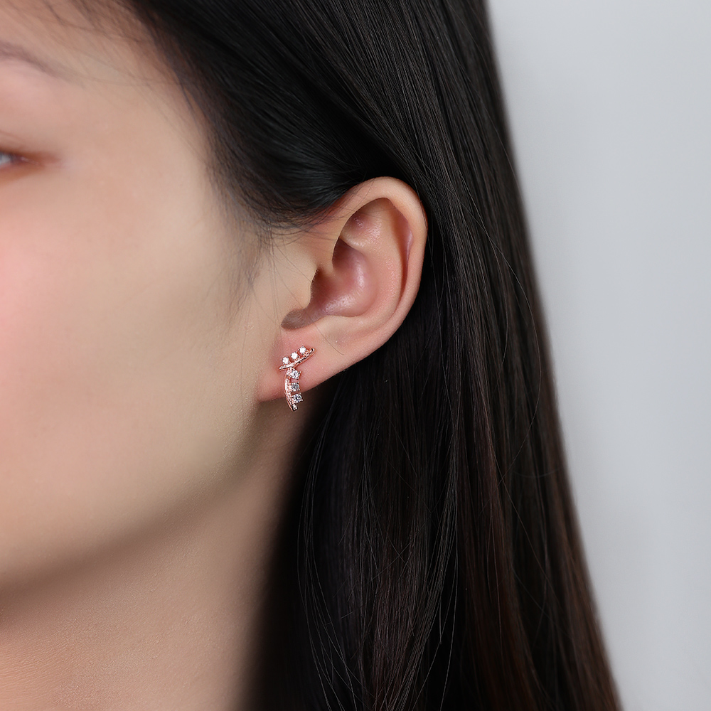Arboreal Juyoyo White Sapphire Earrings