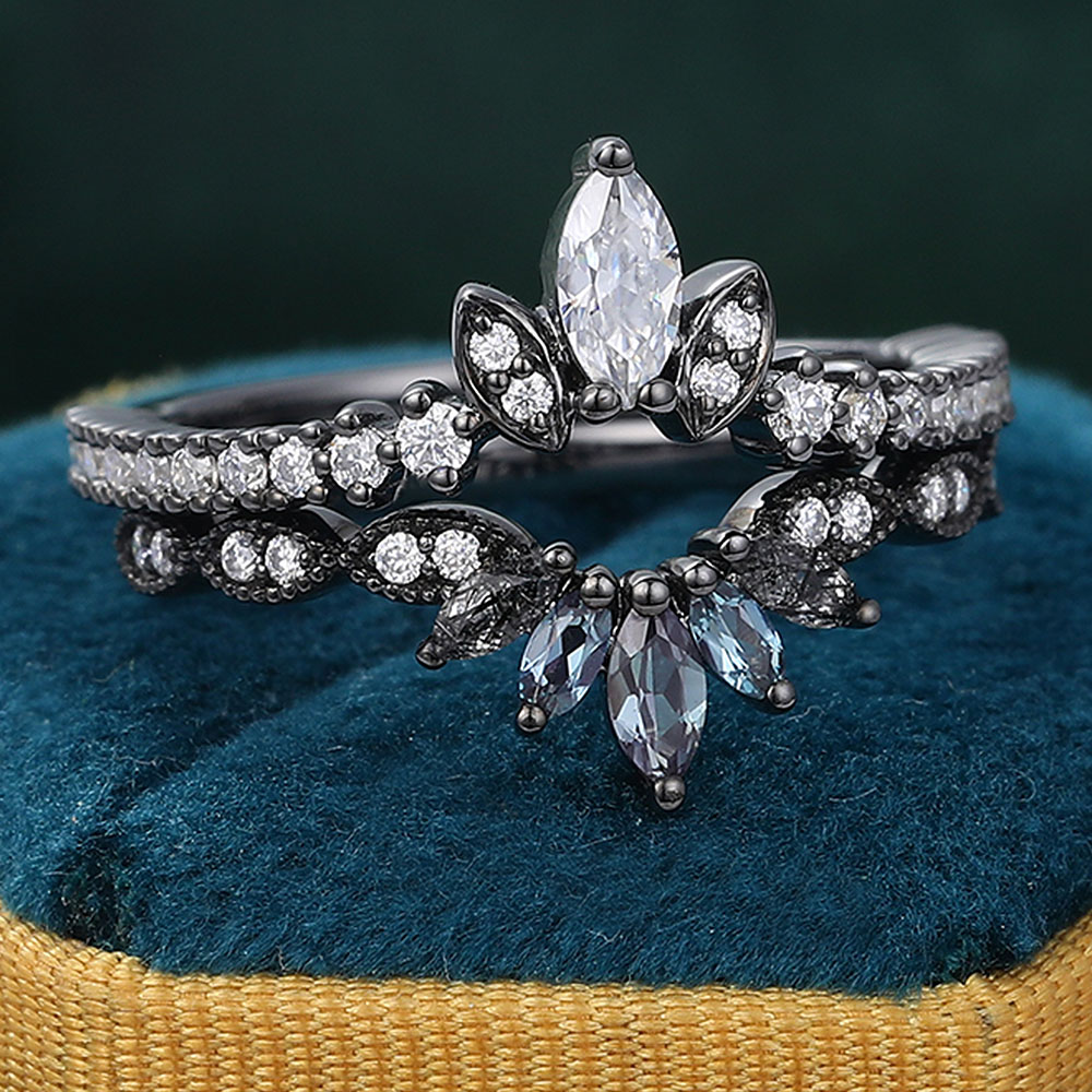 Alexandrite Wedding Rings