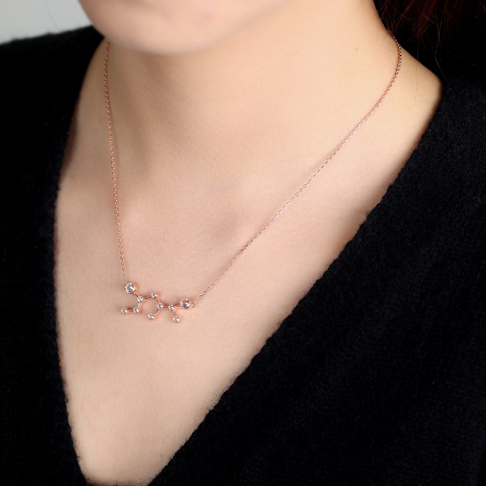 rose gold sagittarius necklace - Zodiac Sign Necklace