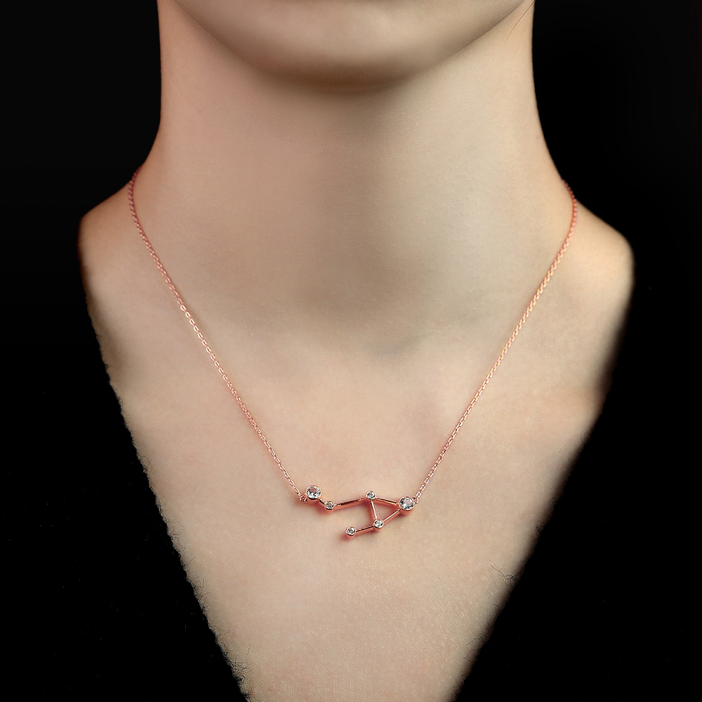rose gold libra necklace - Zodiac Sign Necklace | Juyoyo