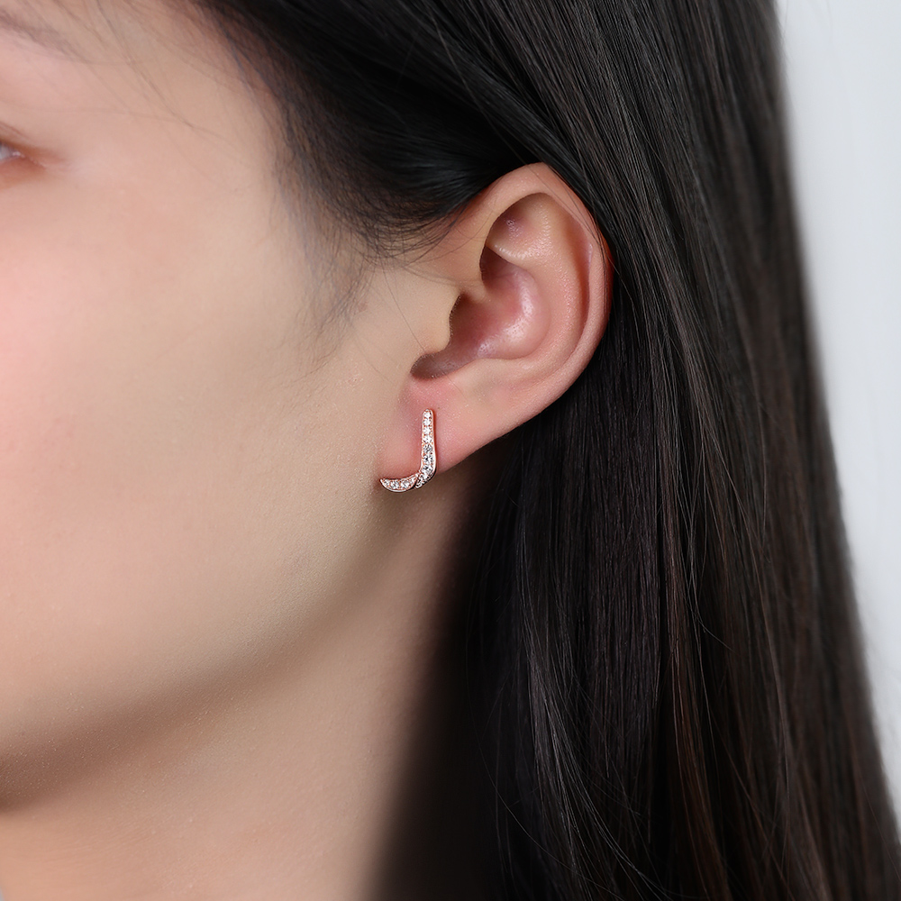 Jubilant Journey White Sapphire Earrings