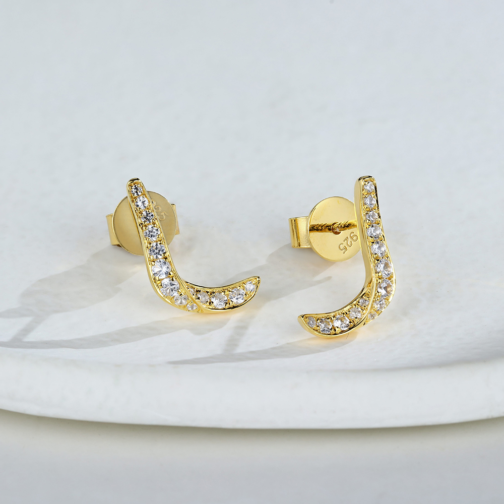 Jubilant Journey White Sapphire Earrings