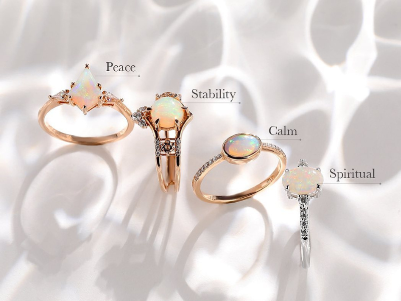 opal engagement rings