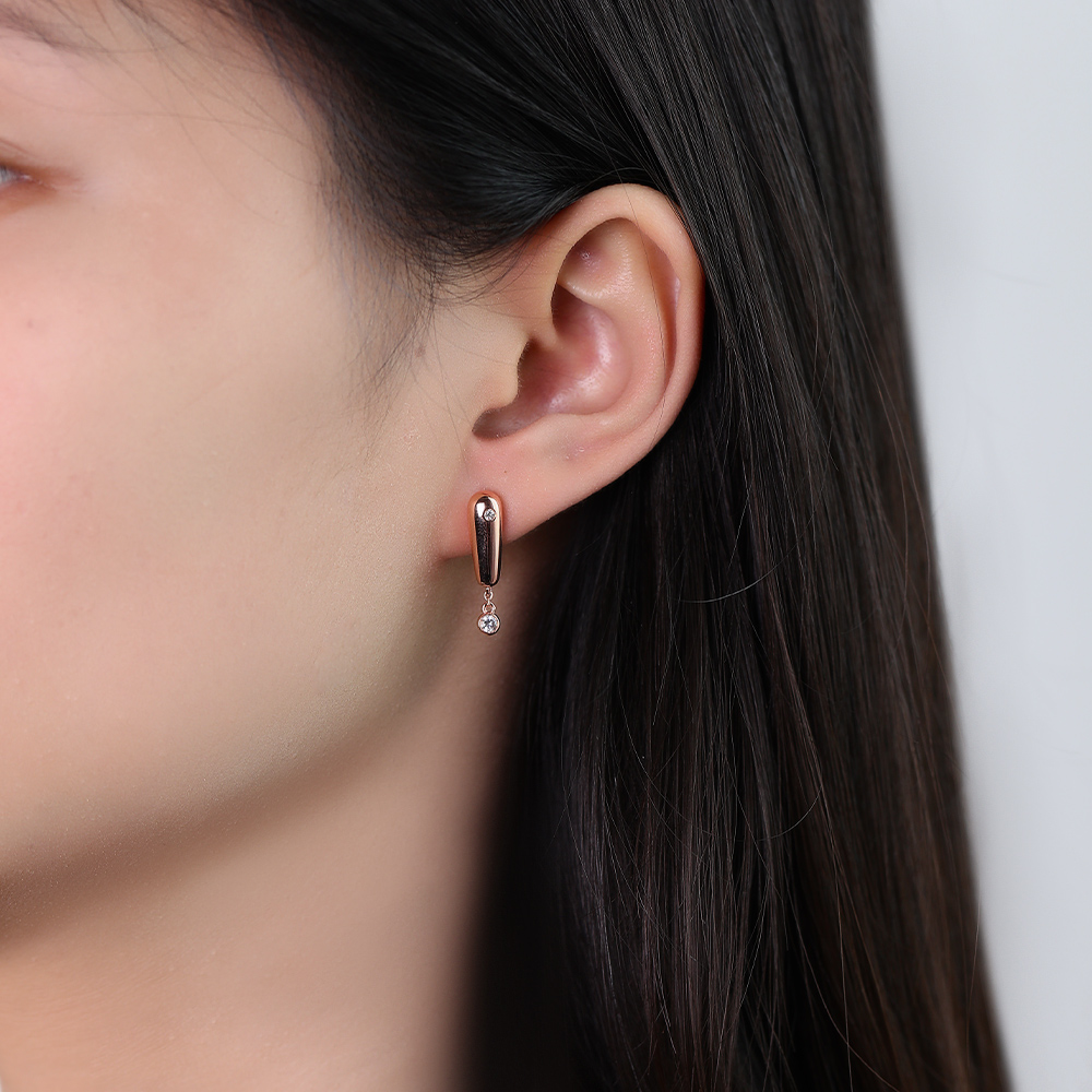 wear White Sapphire Drop Earrings