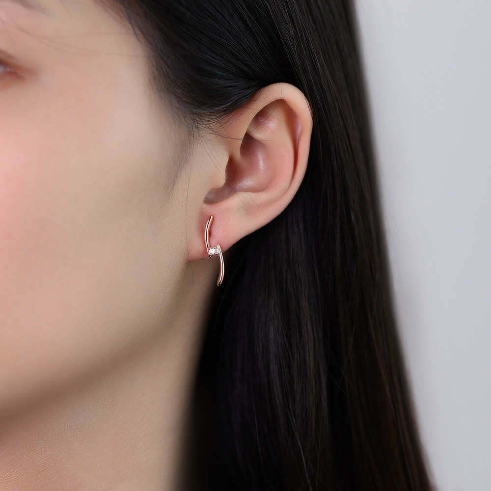 The Day We Met White Sapphire Earrings