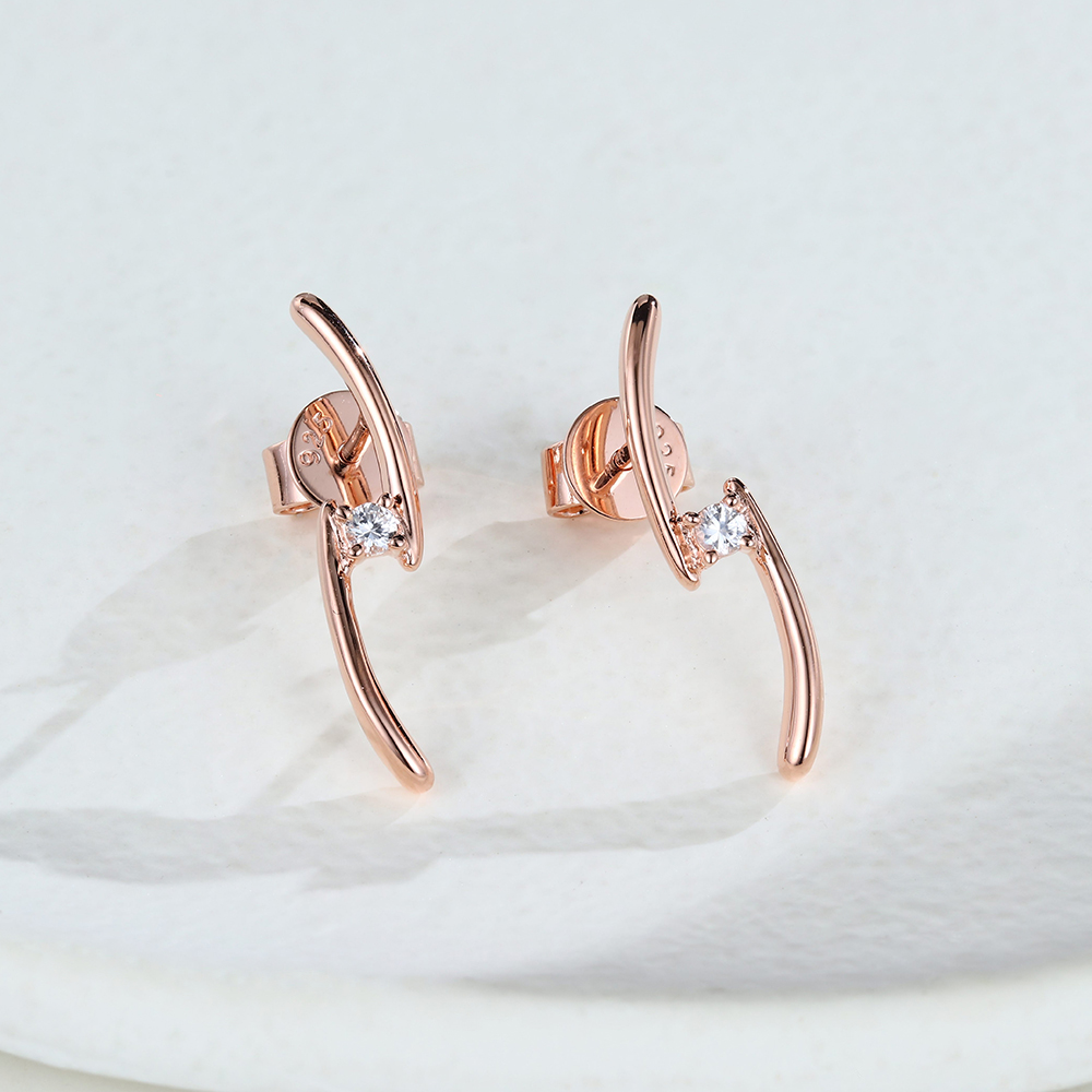 The Day We Met White Sapphire Earrings