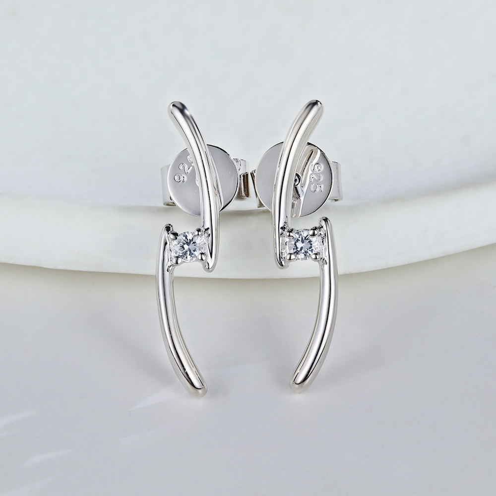 The Day We Met White Sapphire Earrings