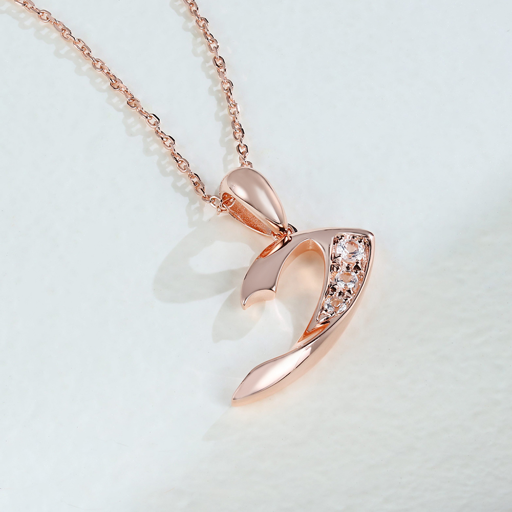 White Sapphire Twilight Waltz Pendant Necklace