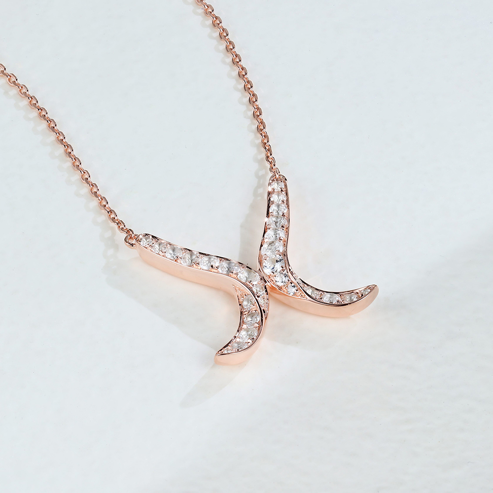 Rose Gold X-shaped Necklace