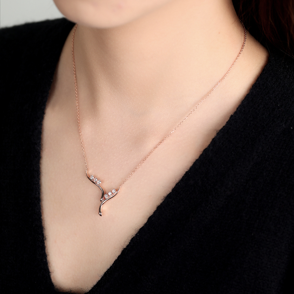 Rose Gold Irregular Necklace