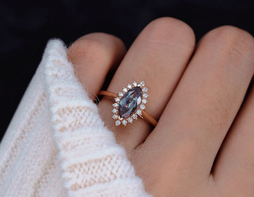 alexandrite engagement ring