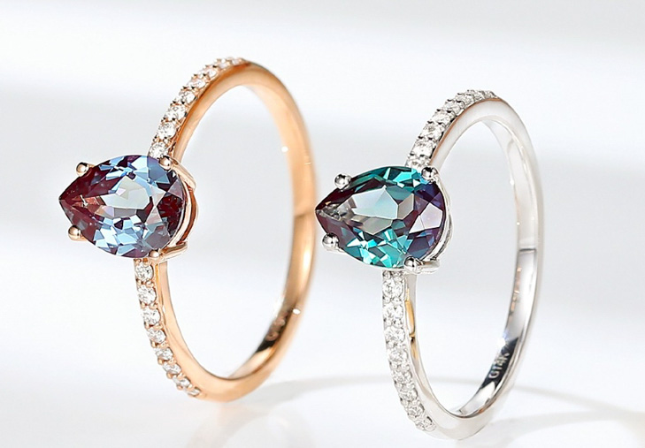 alexandrite stone rings