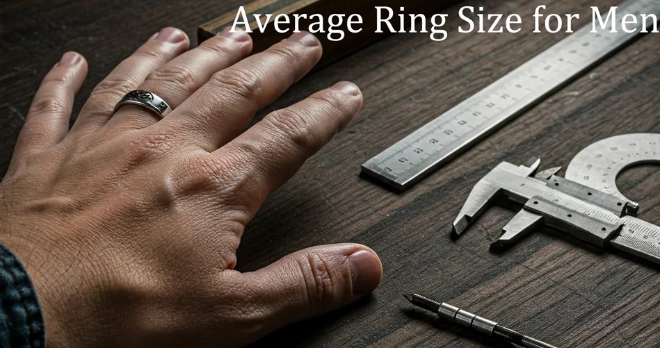 average ring size for men
