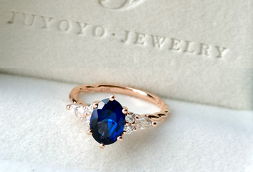 blue sapphire engagement rings