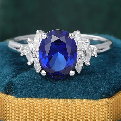 blue sapphire ring