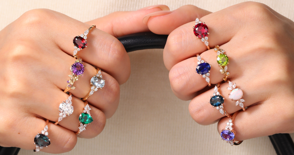 diamond alternative engagement rings