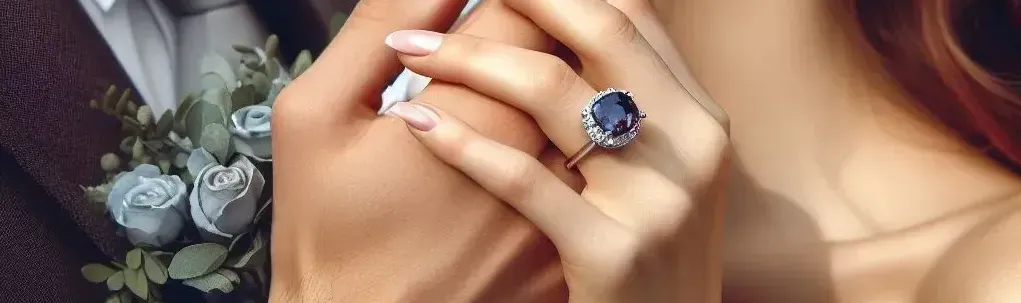 Alexandrite Engagement Ring
