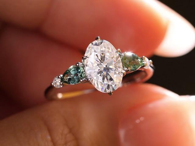 is moissanite see through