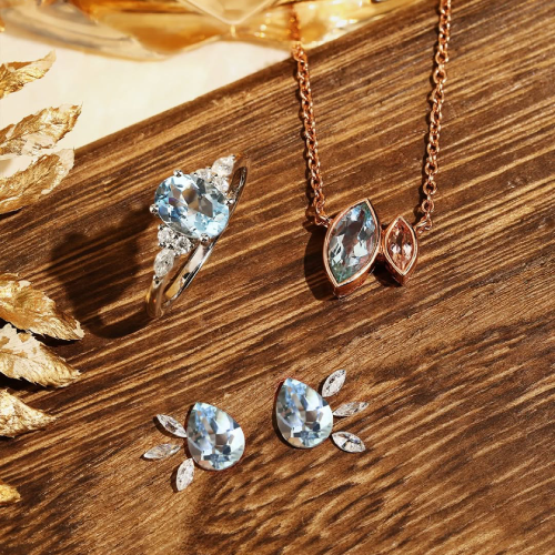 ring and necklace and earring