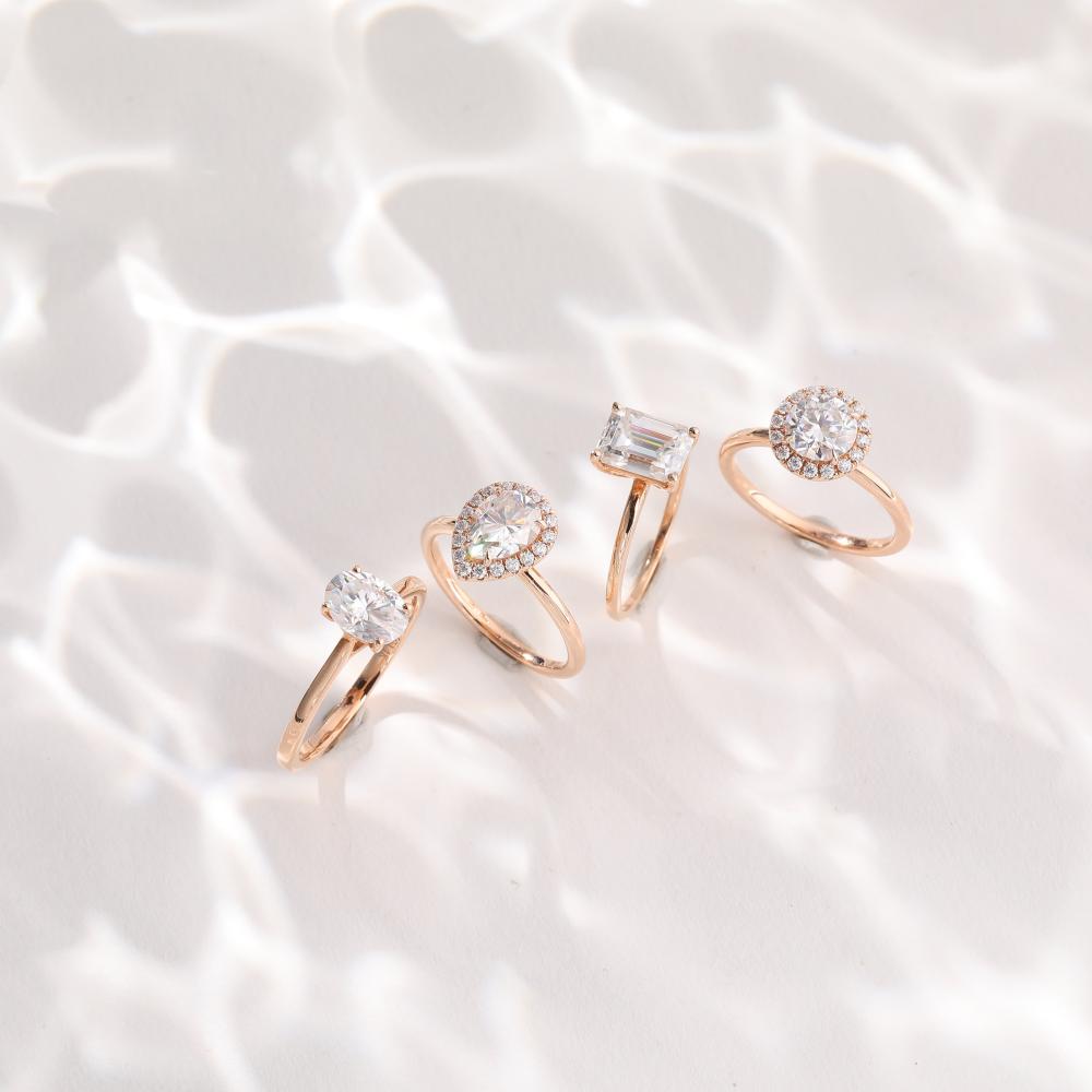 4 type moissanite ring cuts