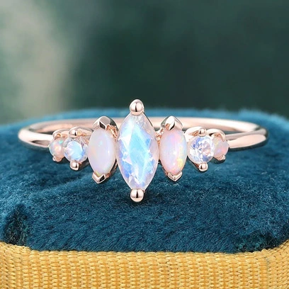 moonstone engagement ring for women