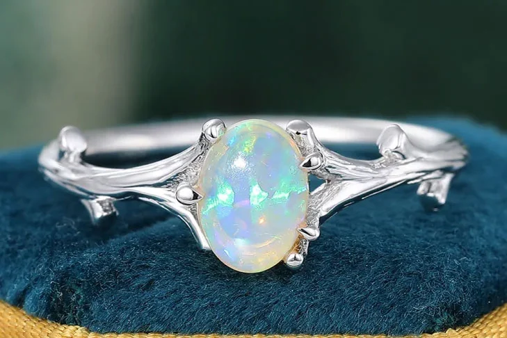 opal engagement ring
