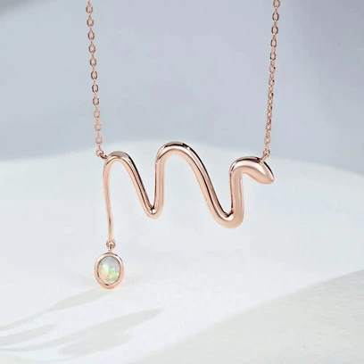 opal pendant necklace
