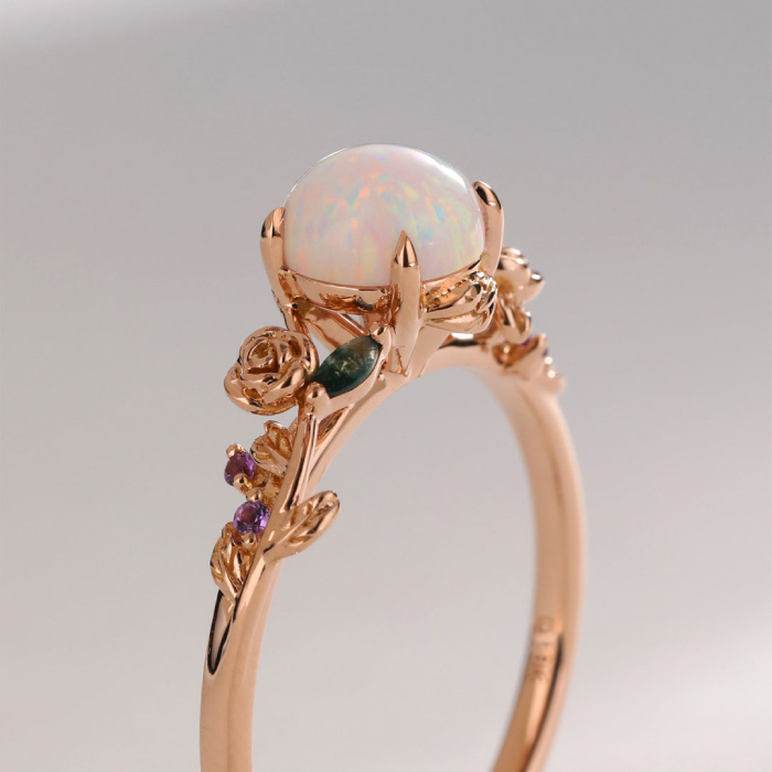 opal ring setting
