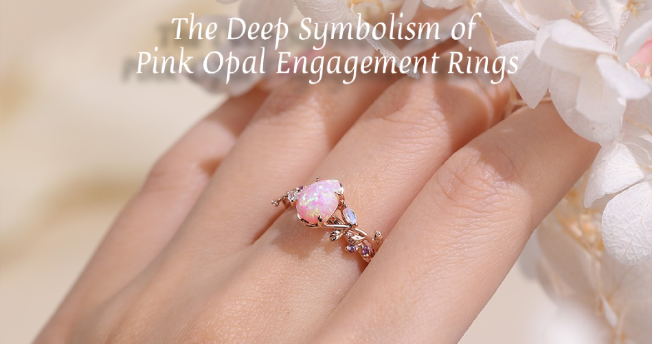 pink opal engagement rings meaning and symbolism