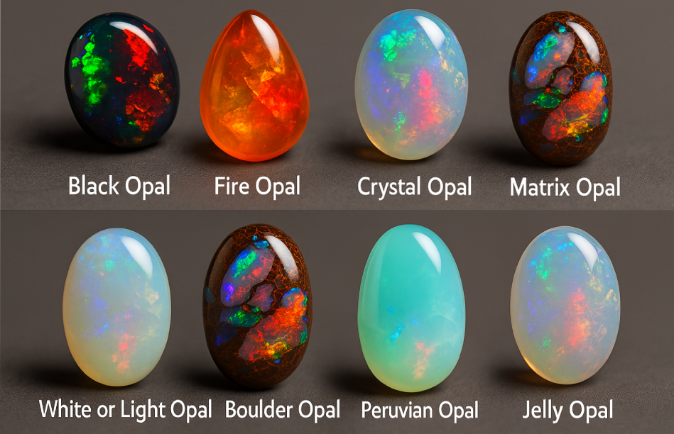 types of opal