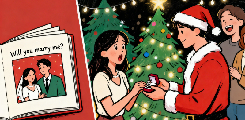 unique christmas proposal ideas for the artistic and edgy.