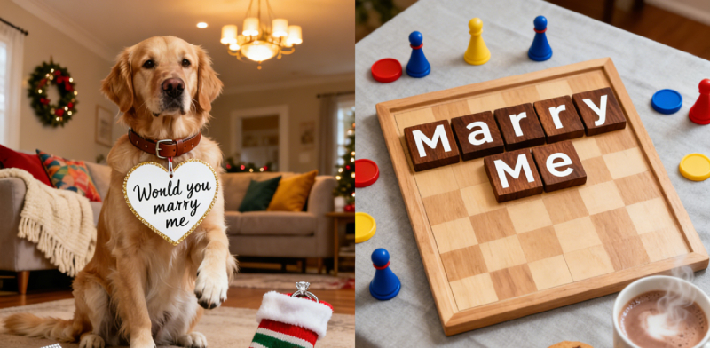 unique christmas proposal ideas for the quiet romantics