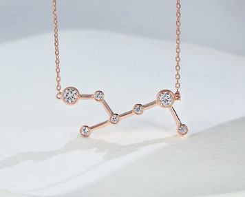 virgo zodiac sign pendant
