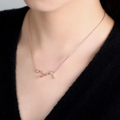 virgo zodiac sign pendant